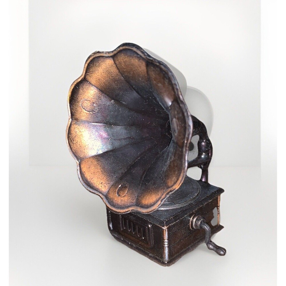 Vintage Die Cast Pencil Sharpeners Play Me Phonograph Metal Miniature